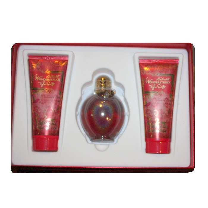 Wonderstruck Enchanted Gift Set for women - 3.4oz Eau De Parfum Spray, Body Lotion, Scented Bath Gel